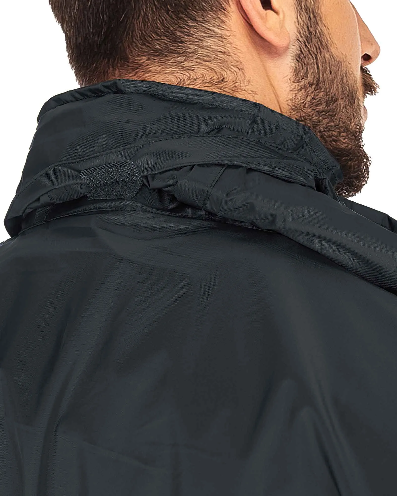 0.70 lbs 5000mm W/P Index 5000 Level Breathable Men's Packable Rain Shell Jacket with 4 Pockets