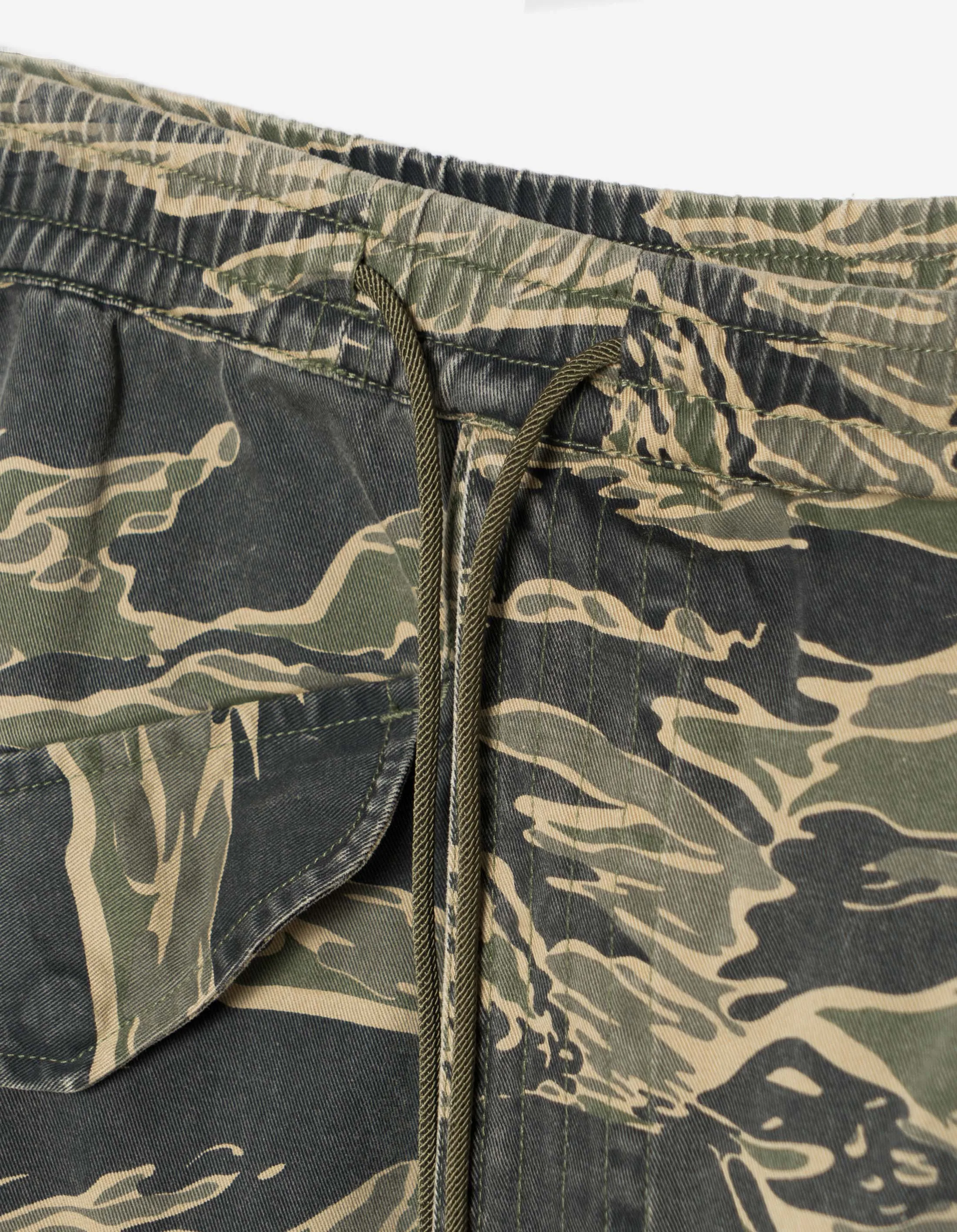 6110 Camo Asym Hakama Track Pants Mint Gold