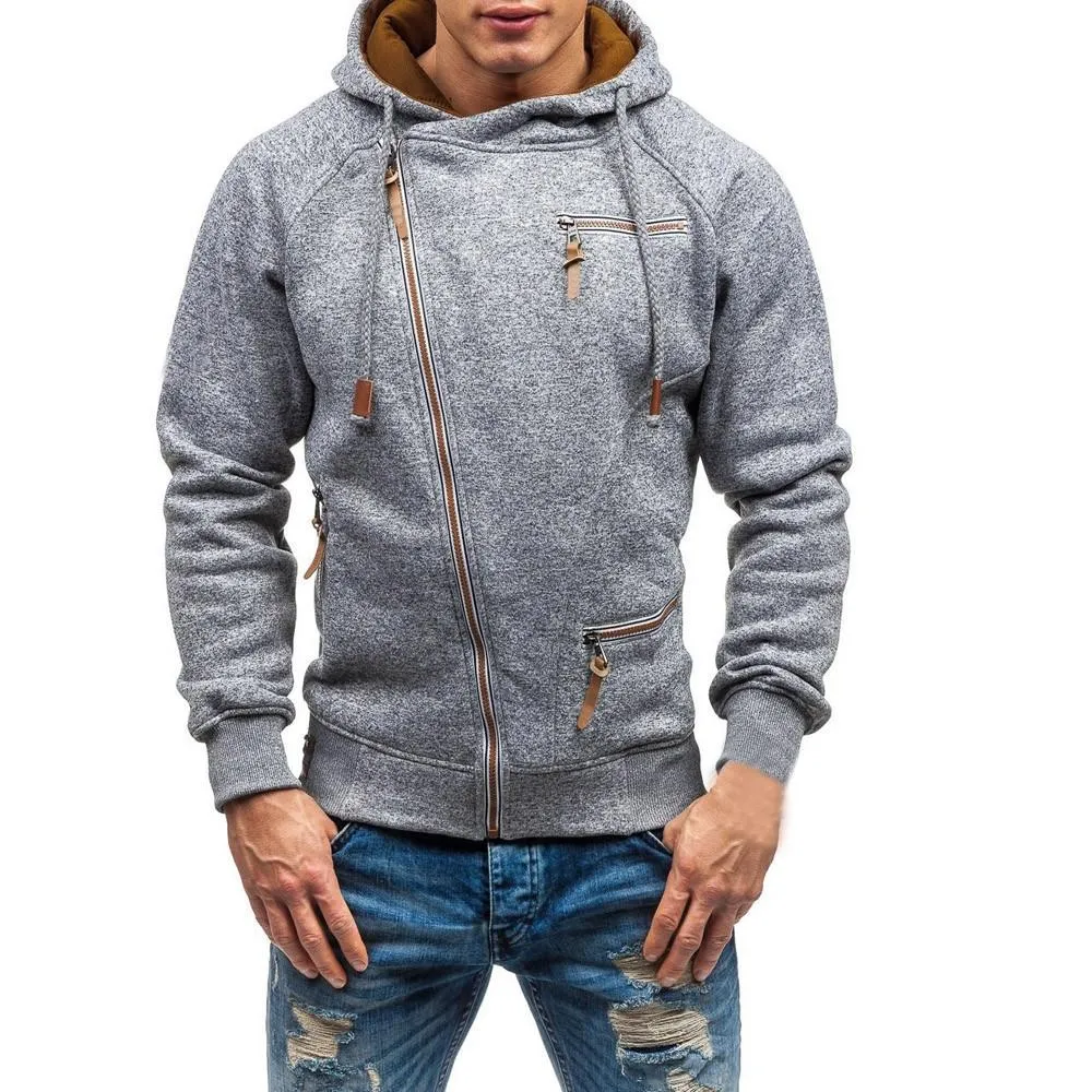 Asymmetrical Zip Up Hoodie