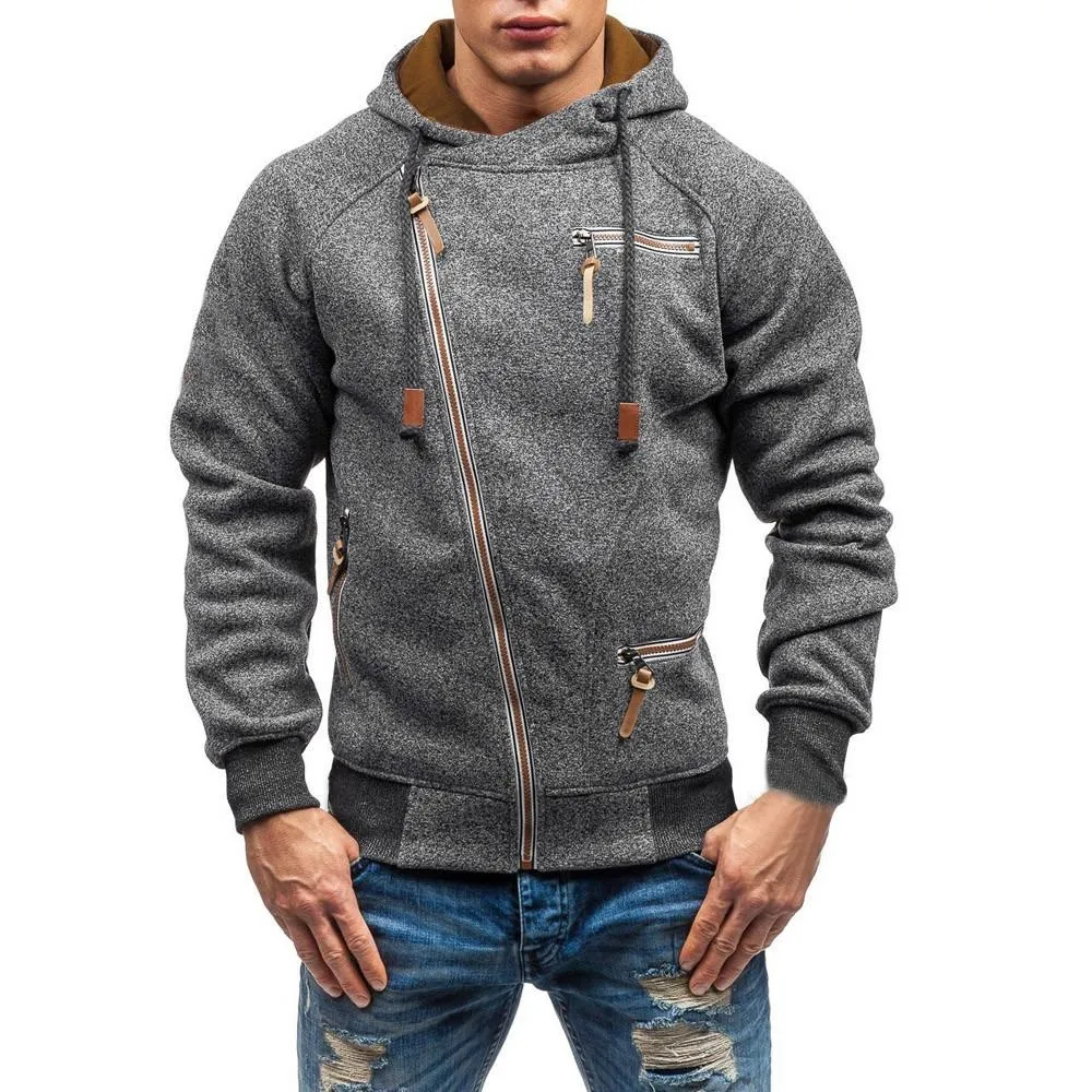 Asymmetrical Zip Up Hoodie