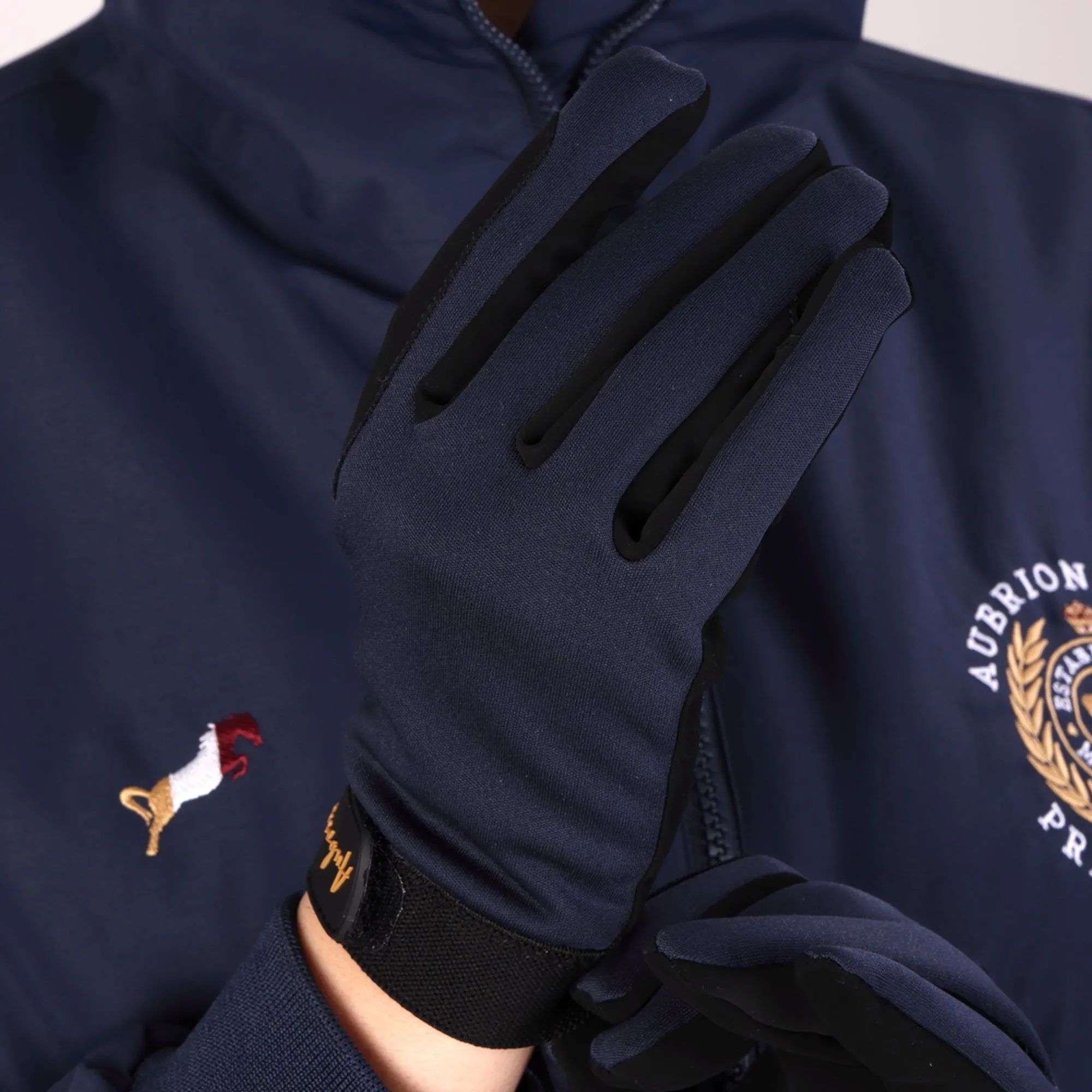 Aubrion Team Winter Riding Gloves - Navy