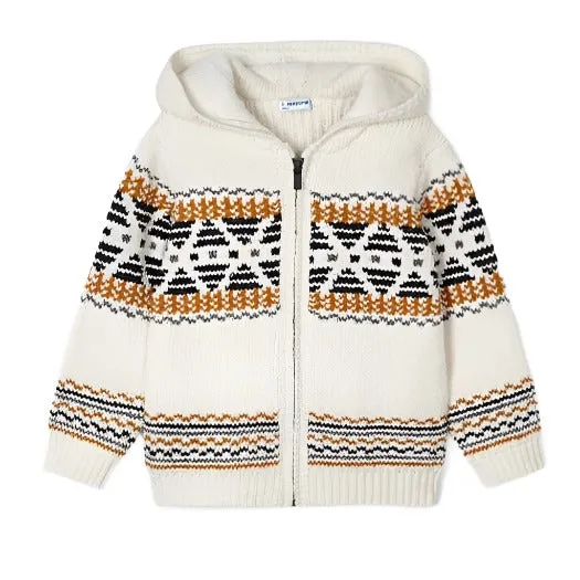 Bone Knitting Zip-Up