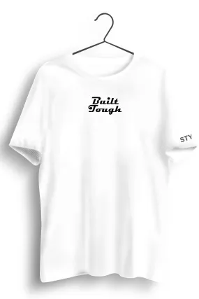 Built Tough Printed White Dry Fit Tee