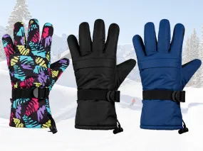 CityComfort Mens Skiing Gloves - Fleece Lined Touch Screen Gloves