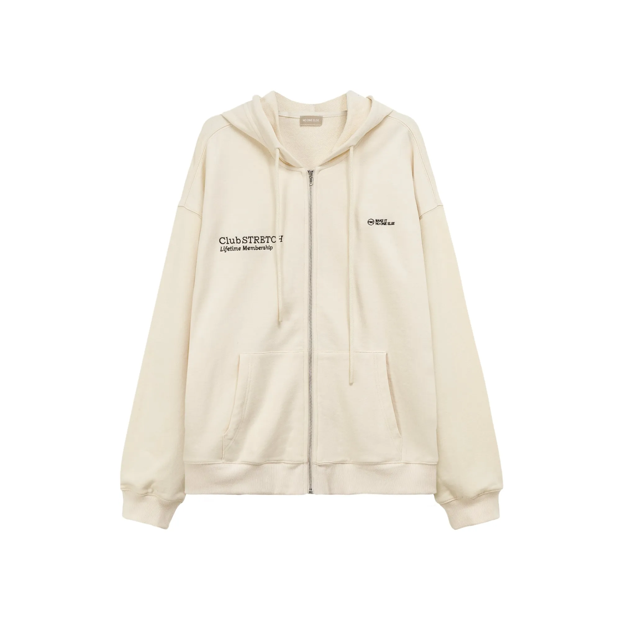 Colored Club Stretch Hooded Zip-Up