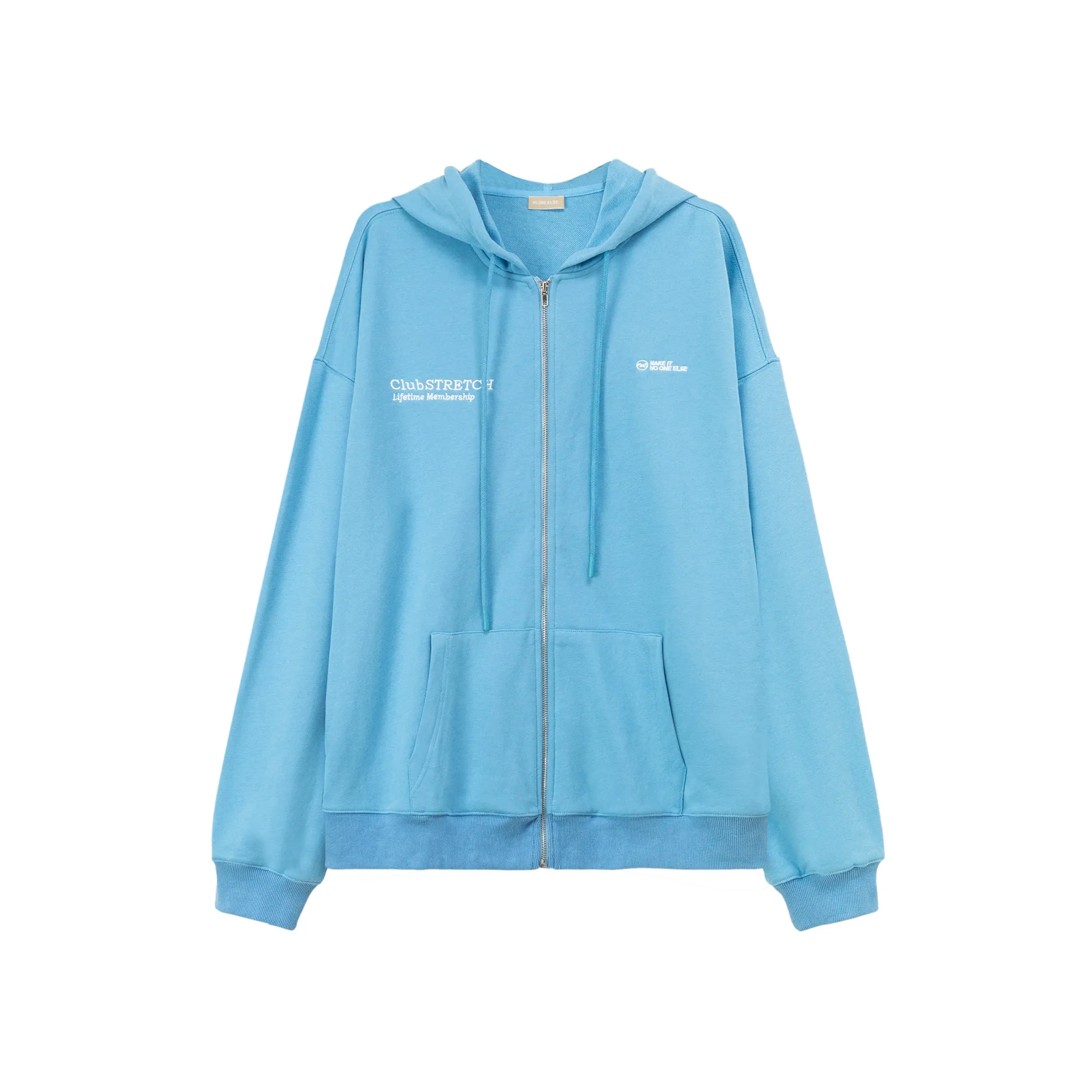 Colored Club Stretch Hooded Zip-Up