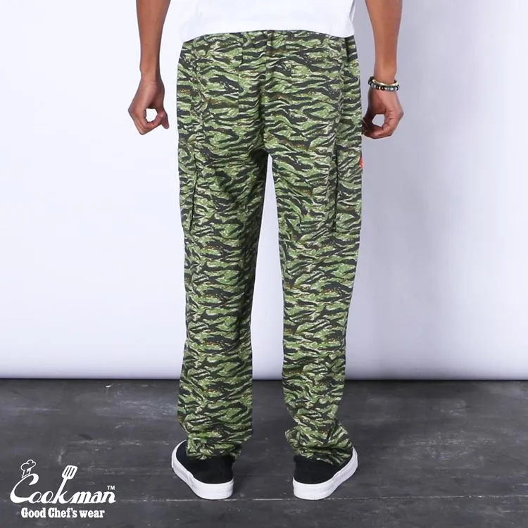 Cookman Chef Pants Cargo - Ripstop : Tiger Camo Green