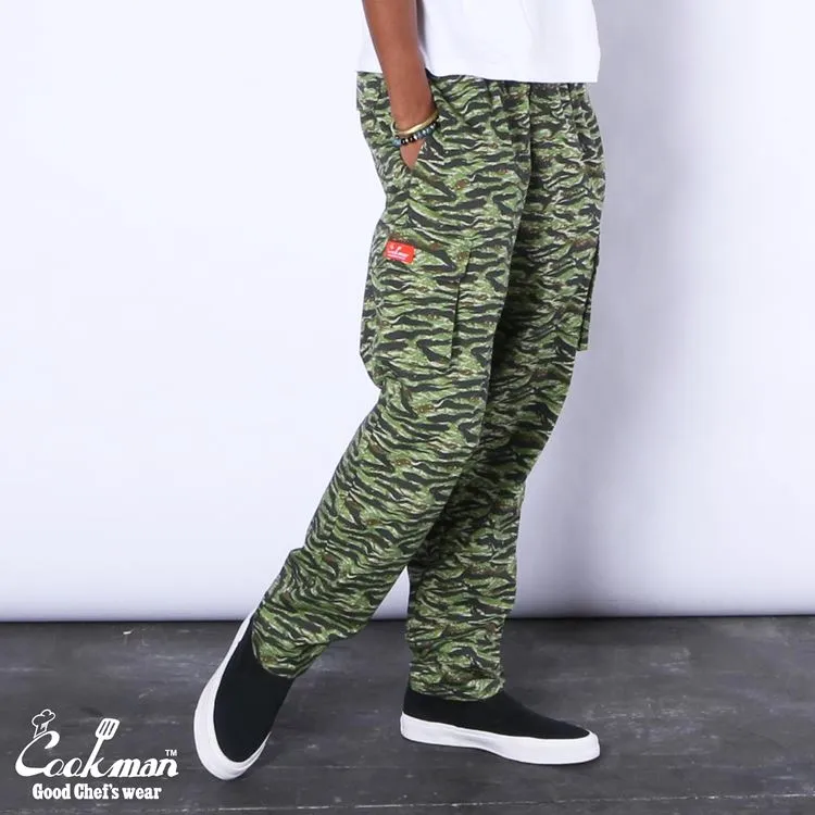 Cookman Chef Pants Cargo - Ripstop : Tiger Camo Green