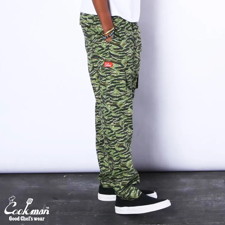 Cookman Chef Pants Cargo - Ripstop : Tiger Camo Green