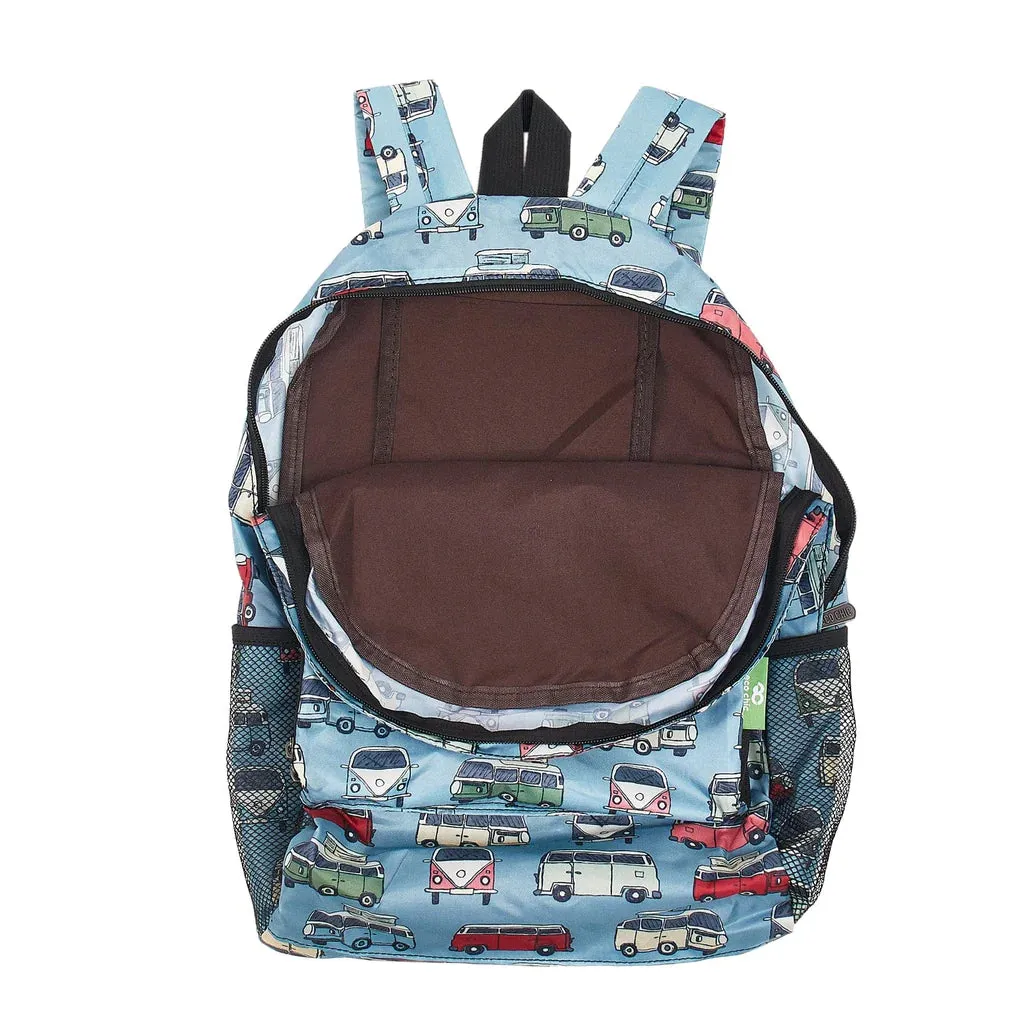 Eco Chic Blue Campervan Backpack