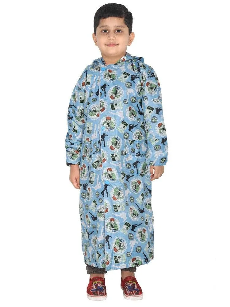 Fabseasons Printed Waterproof Long - Full  raincoat for Kids with Hood