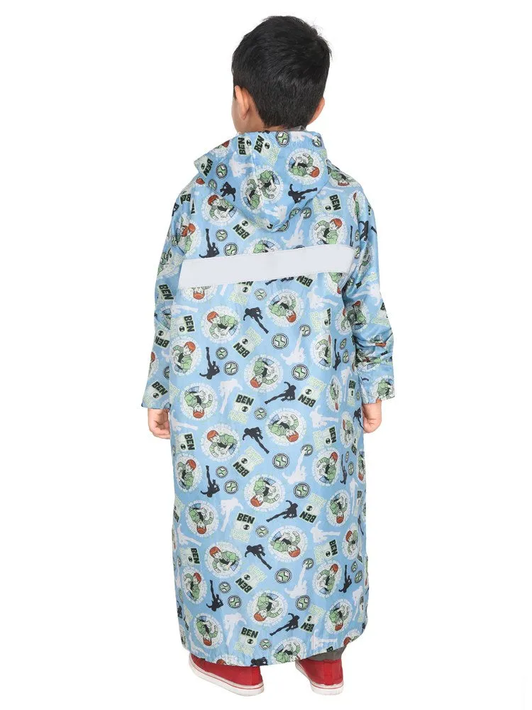 Fabseasons Printed Waterproof Long - Full  raincoat for Kids with Hood