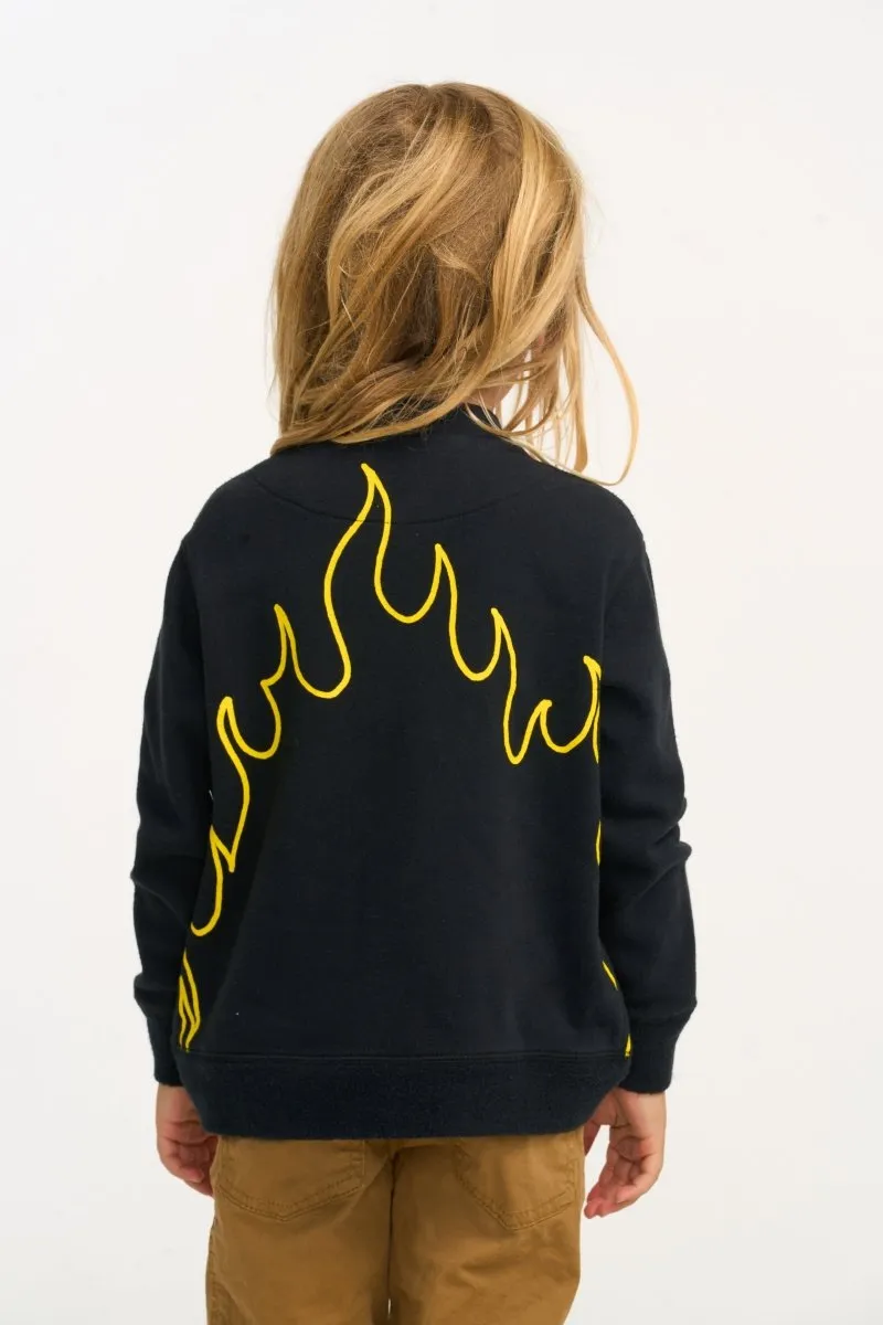 FLAMES ZIP UP HOODIE