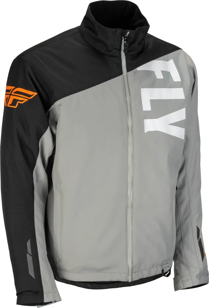 Fly Racing Aurora Snowmobile Jacket Grey Black Orange