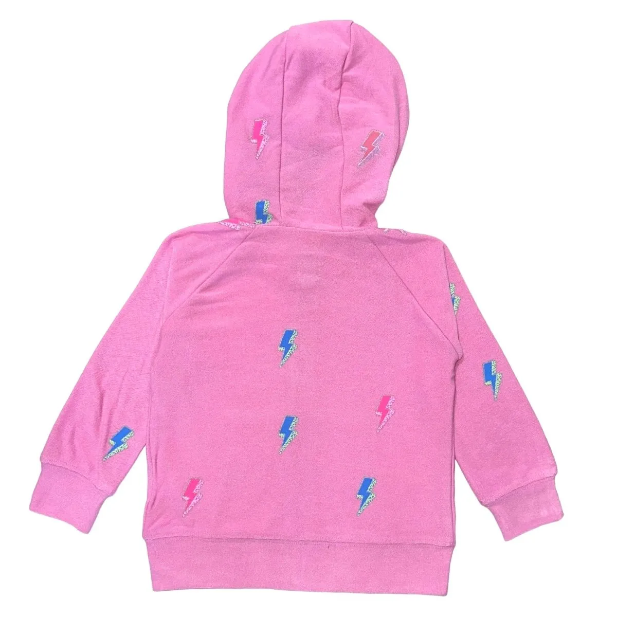 GLITTER BOLTS ZIP UP HOODIE