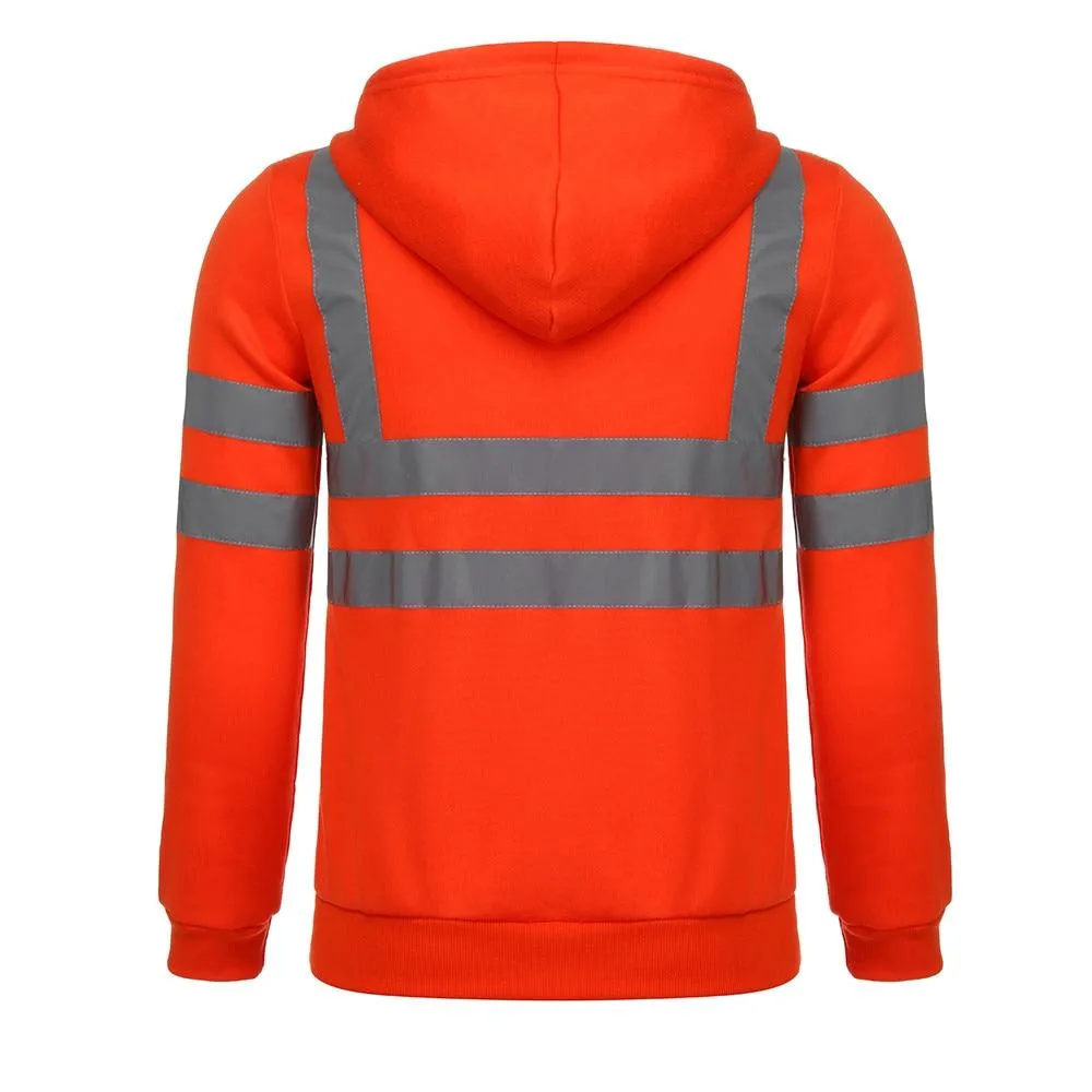 High Visibility Zip Up Hoodie