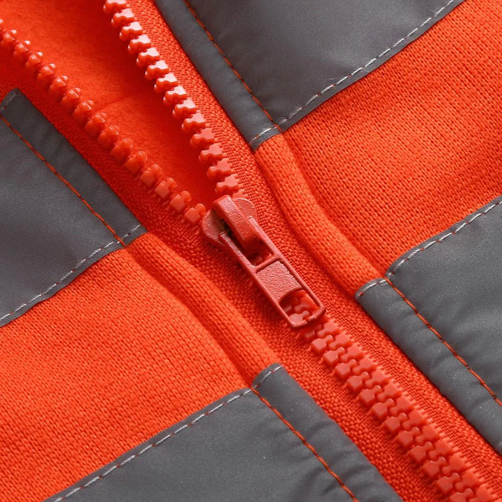 High Visibility Zip Up Hoodie