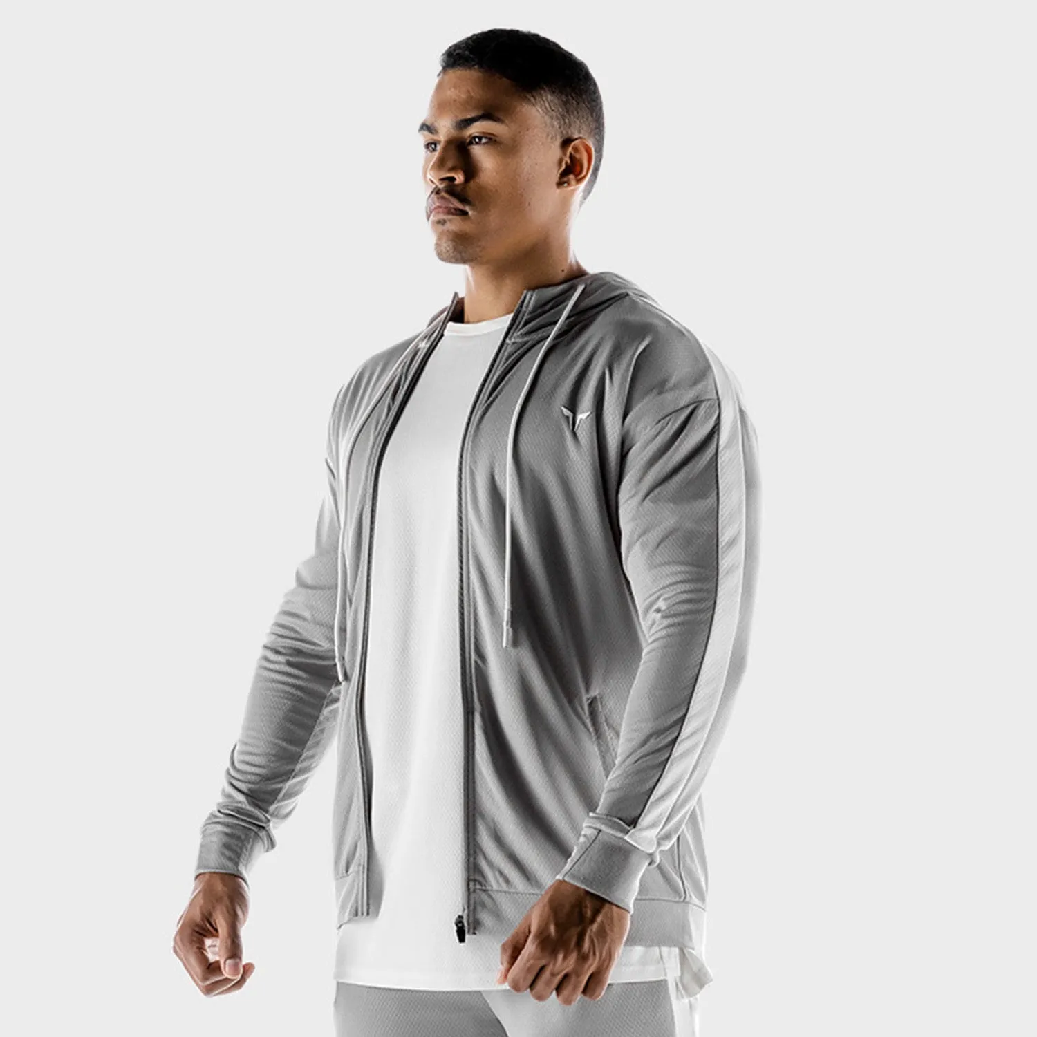 Hybrid Zip Up - Grey