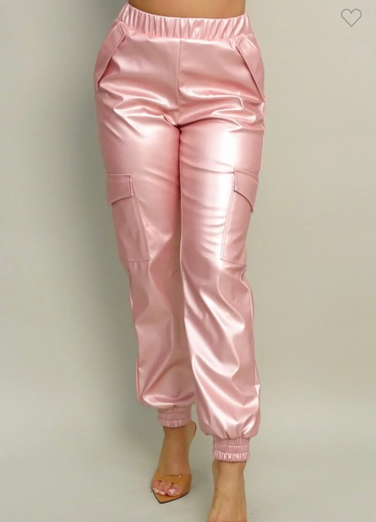 Kara leather cargo pants