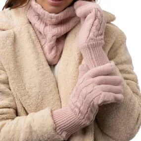 Ladies Willow Thermal Gloves - Dusky Pink