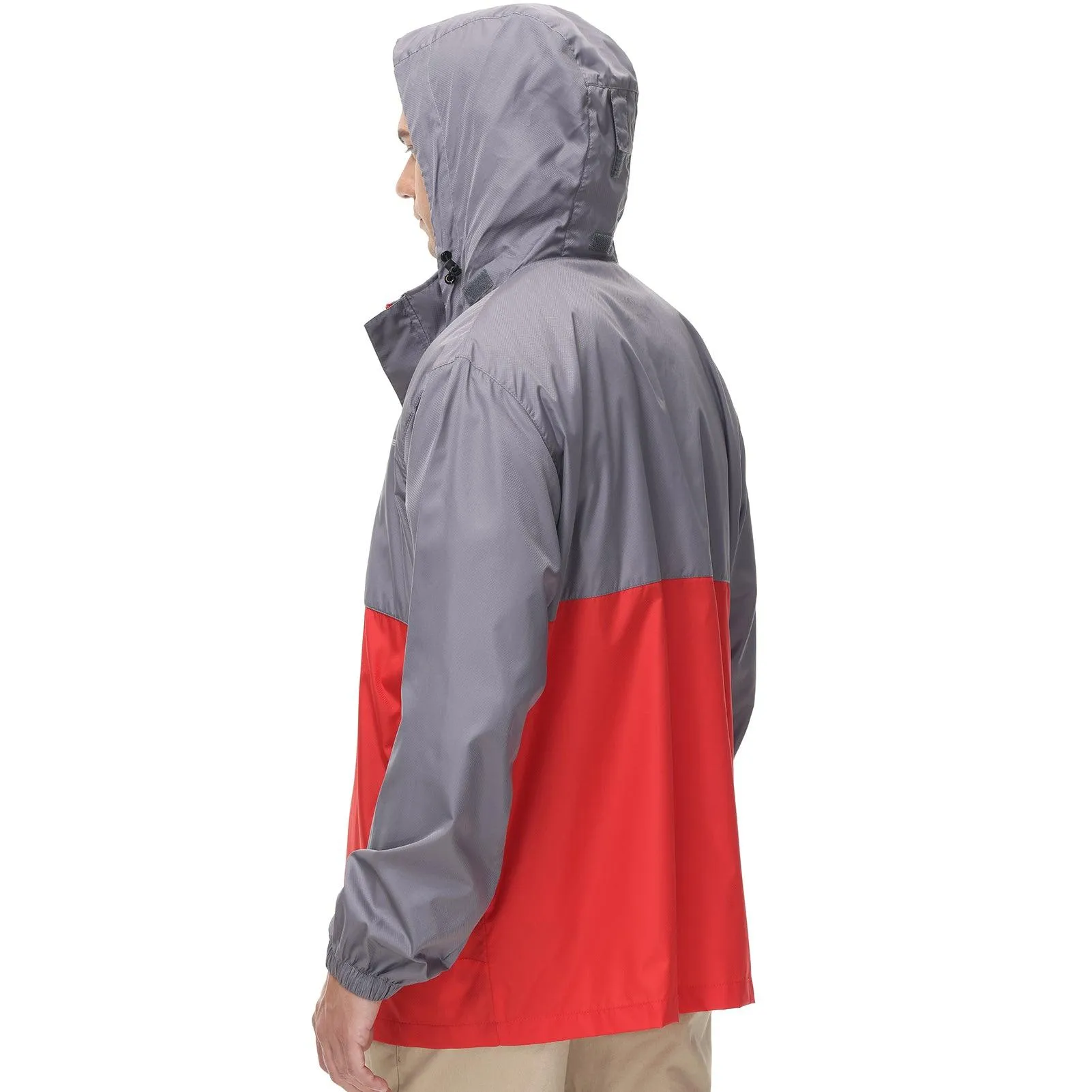 Lightbare Men's Water Resistant Ripstop Rain Coat LB02M