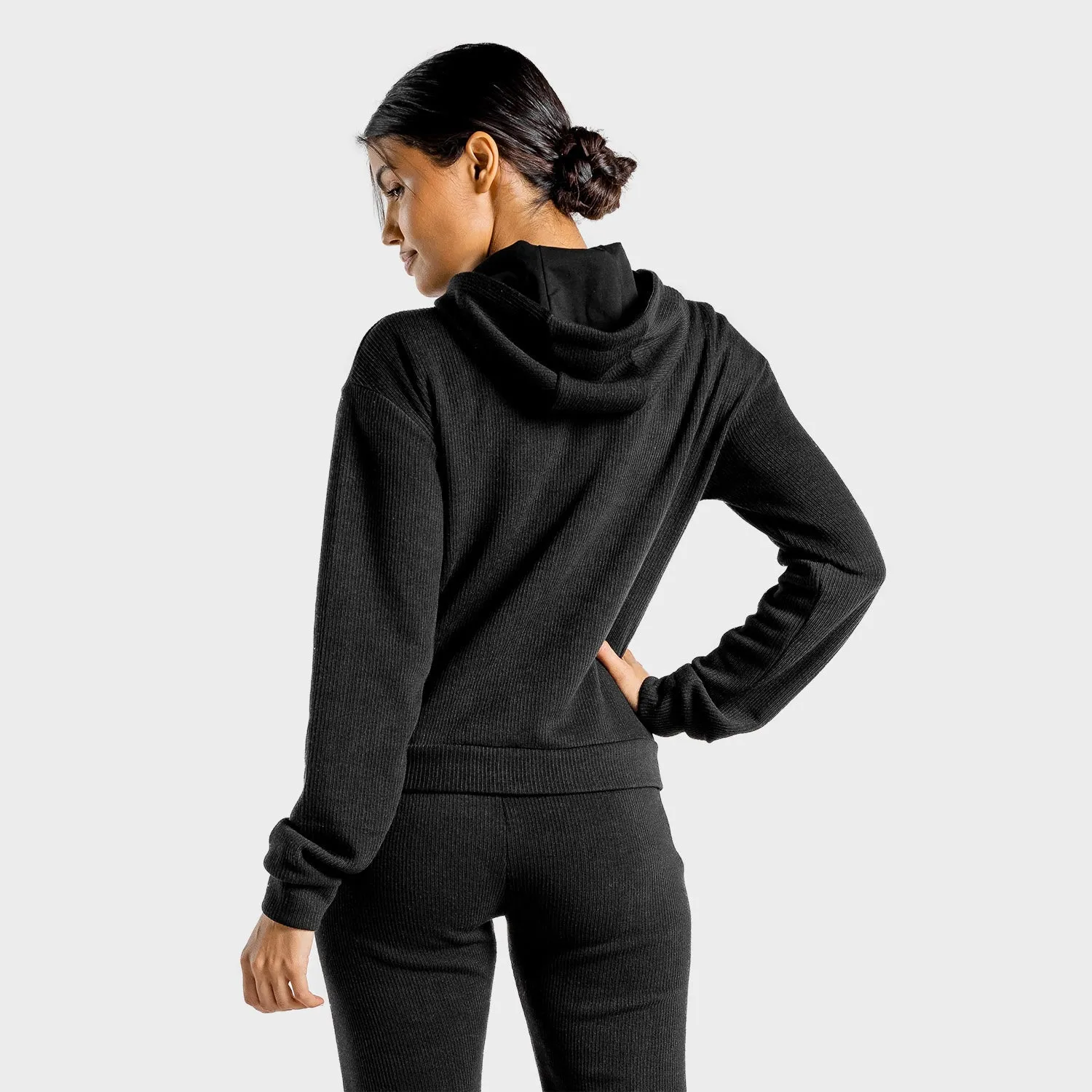 Luxe Zip Up - Onyx