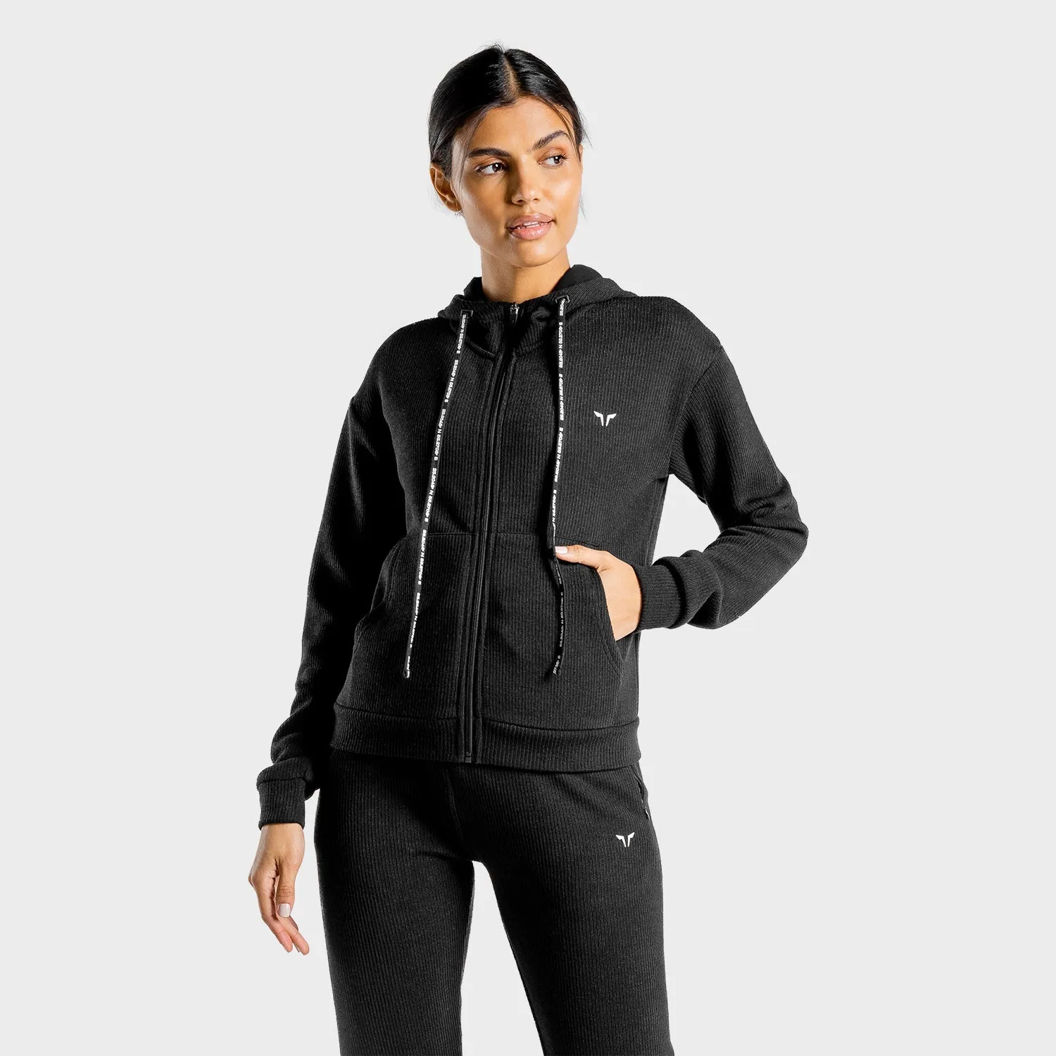 Luxe Zip Up - Onyx