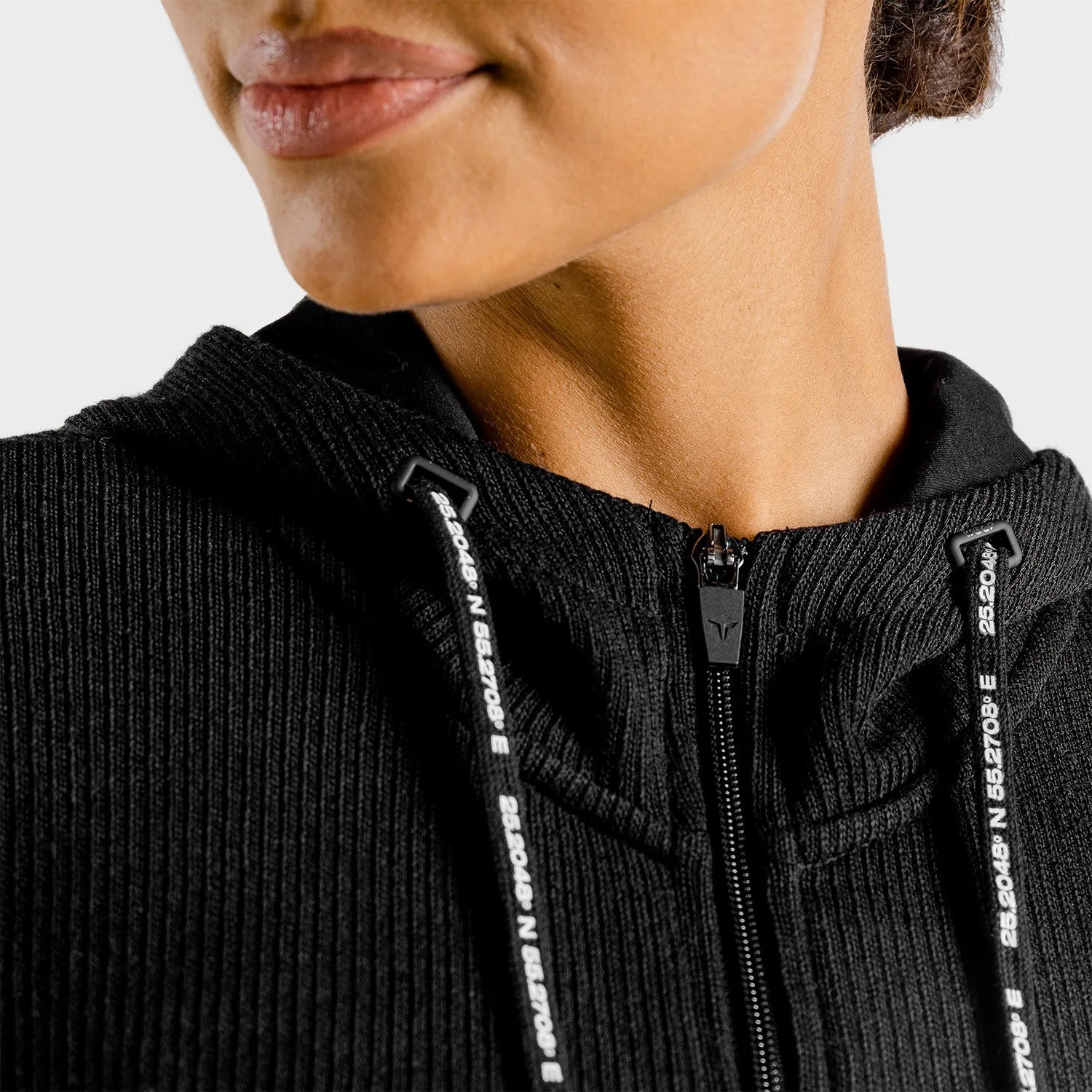 Luxe Zip Up - Onyx