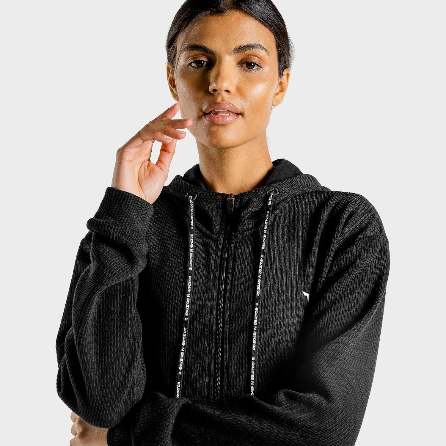 Luxe Zip Up - Onyx