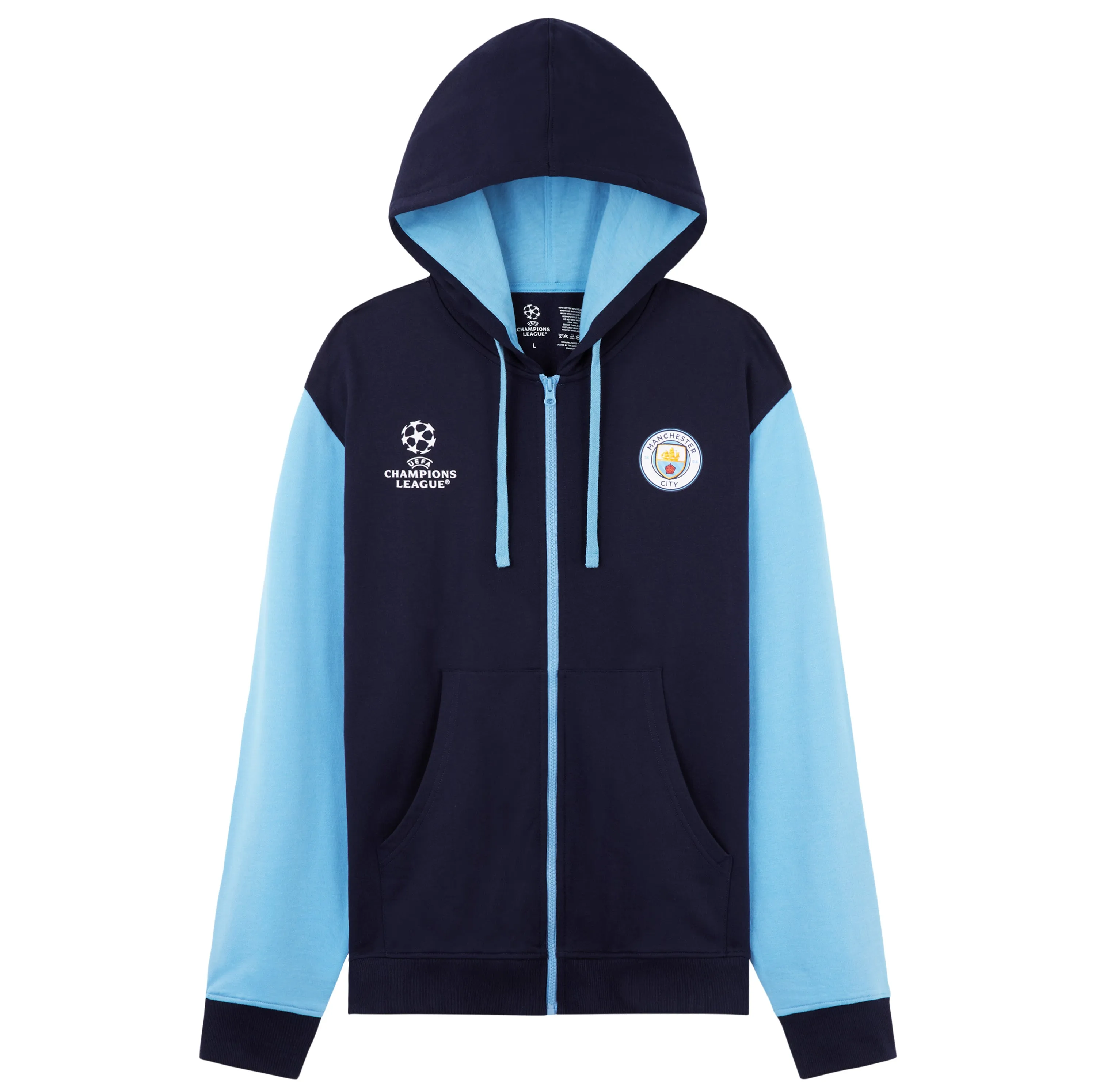 MANCHESTER CITY F.C. Zip Up Mens Hoodies Teens Hooded Sweatshirt Man City Gifts