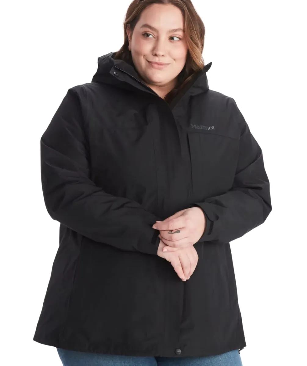 Marmot Minimalist Goretex Component 3in1 Women's Plus Size Jacket Black 1X - 3X