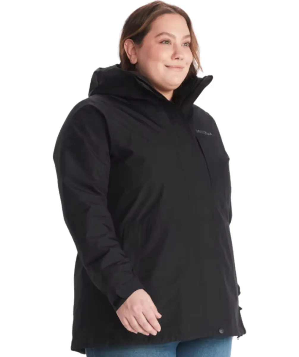 Marmot Minimalist Goretex Component 3in1 Women's Plus Size Jacket Black 1X - 3X