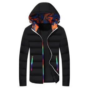 Men's Autumn Warm Windproof Hooded Jacket