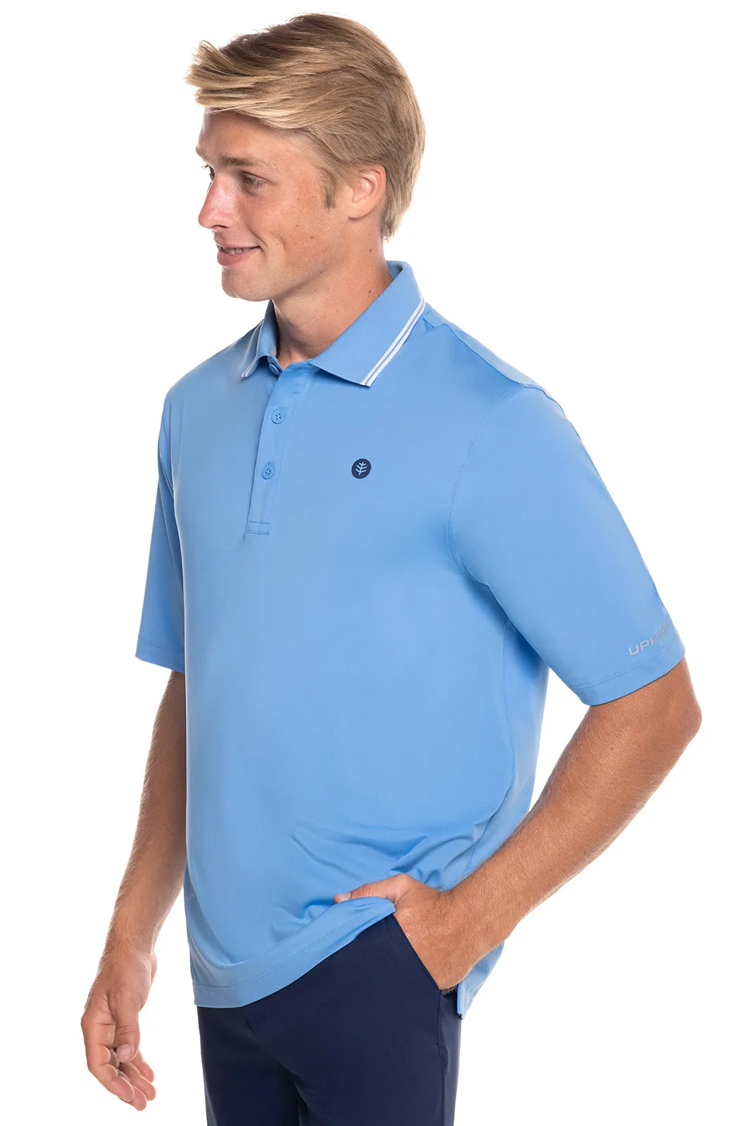 Men's Erodym Short Sleeve Golf Polo | Clear Sky Blue