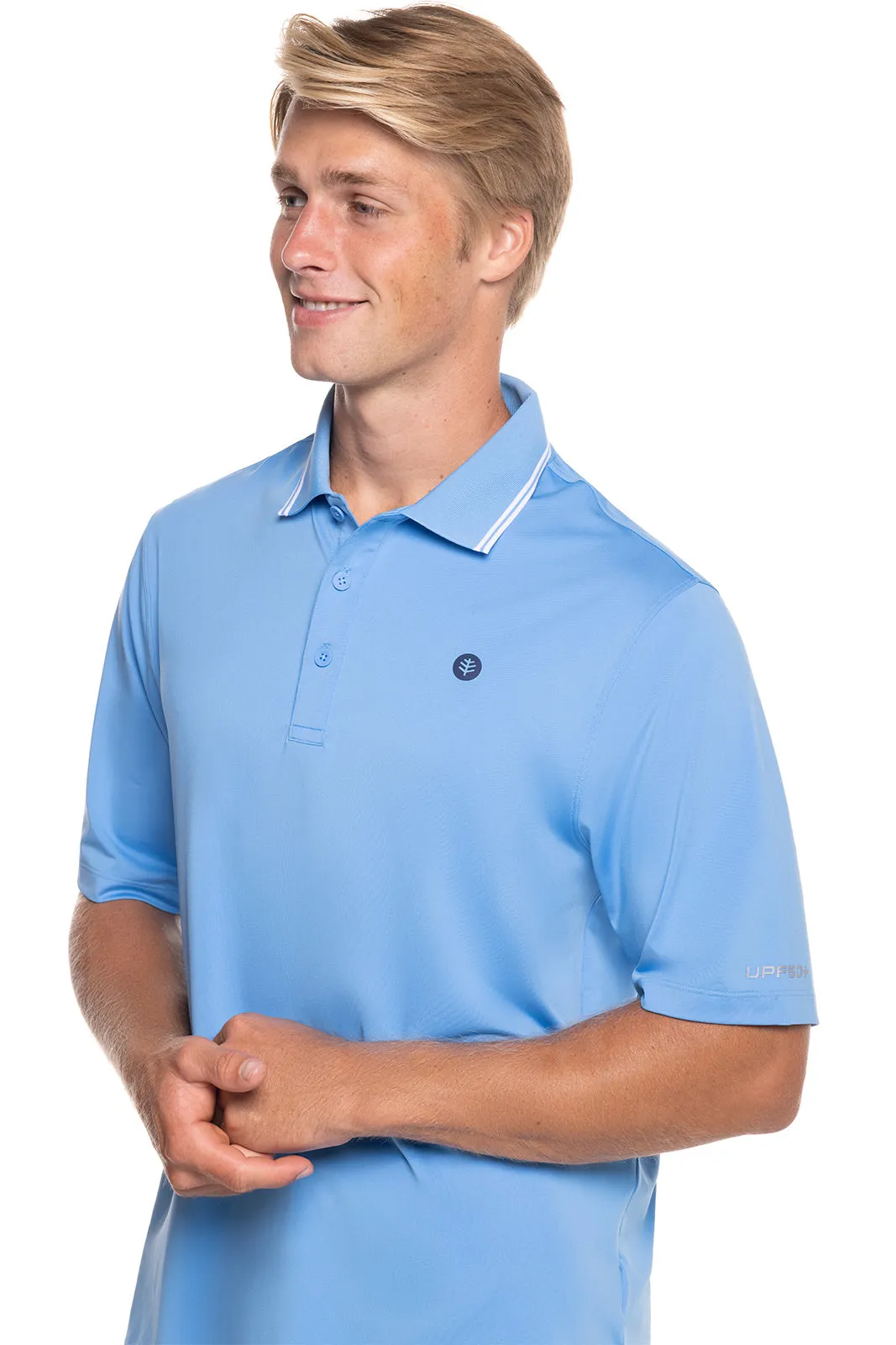 Men's Erodym Short Sleeve Golf Polo | Clear Sky Blue