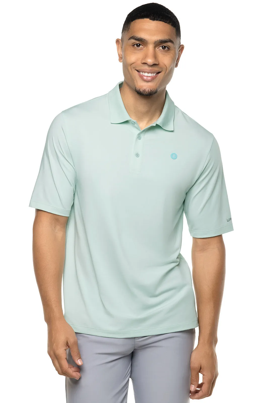 Men's Erodym Short Sleeve Golf Polo  |  Misty Aqua