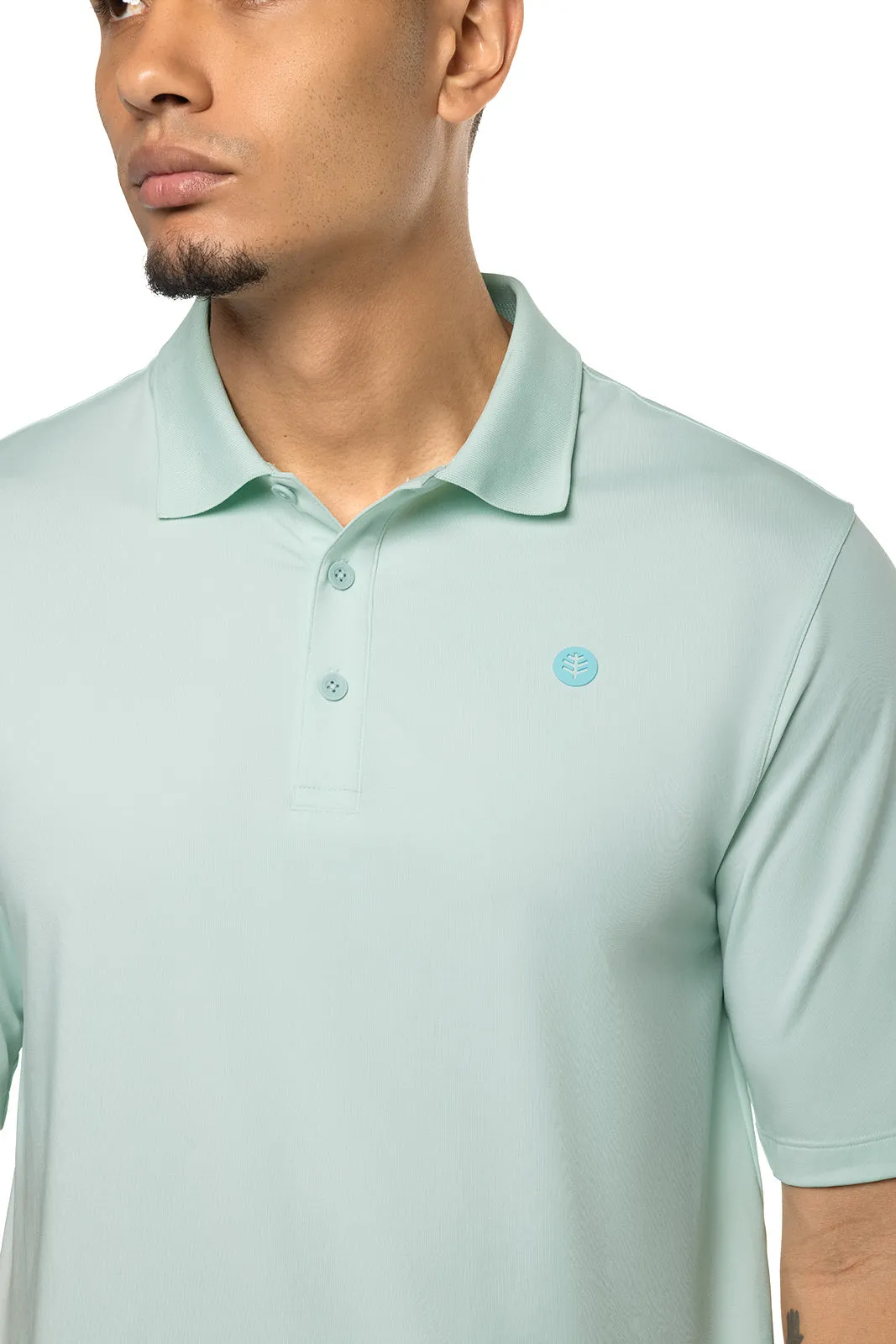 Men's Erodym Short Sleeve Golf Polo  |  Misty Aqua