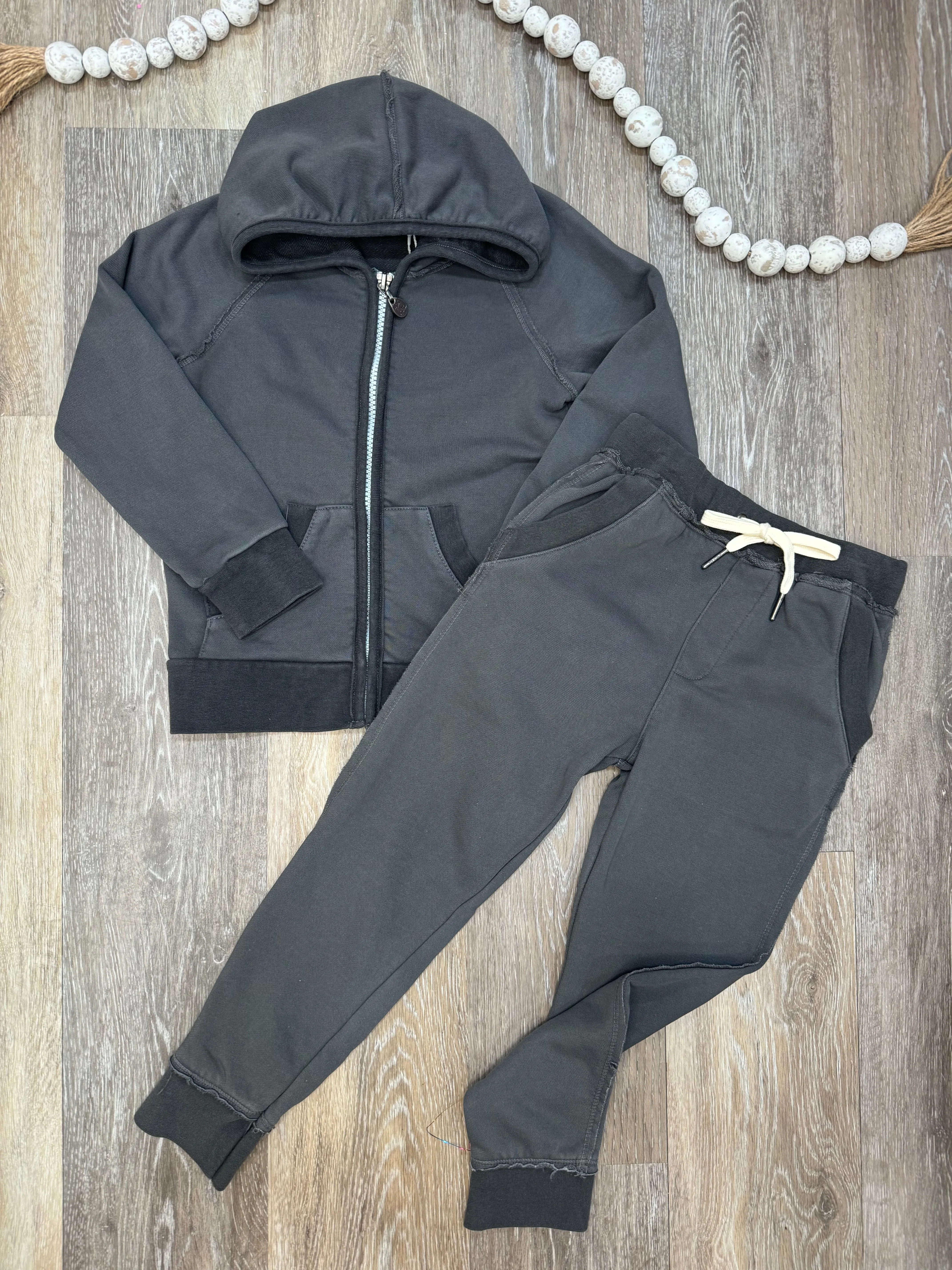 MIK Indigo Hoodie In Slate Grey