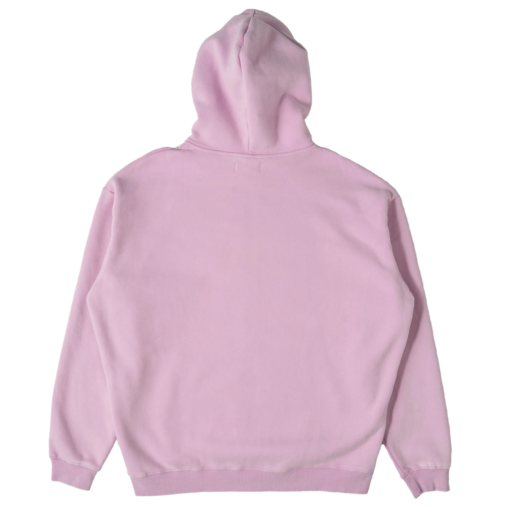 OVERSIZED LUX KILL CREW ZIP UP - PINK / WHITE