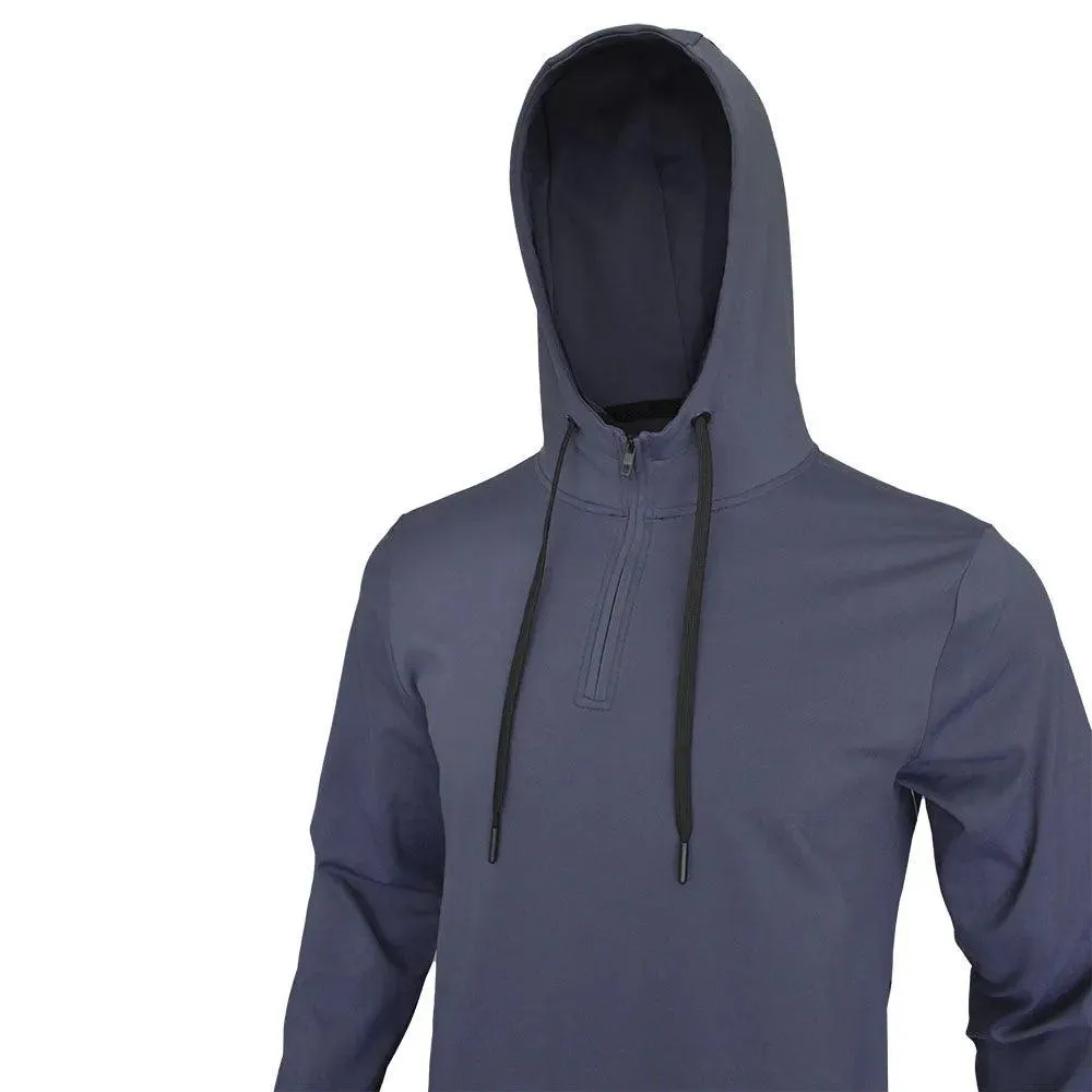 Quarter Zip Hoodie - Cozy Fleece-Lined Warmth & Versatile Style