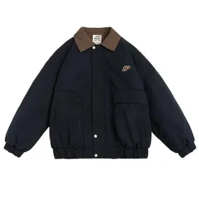 Retro Windproof Lapel Jacket