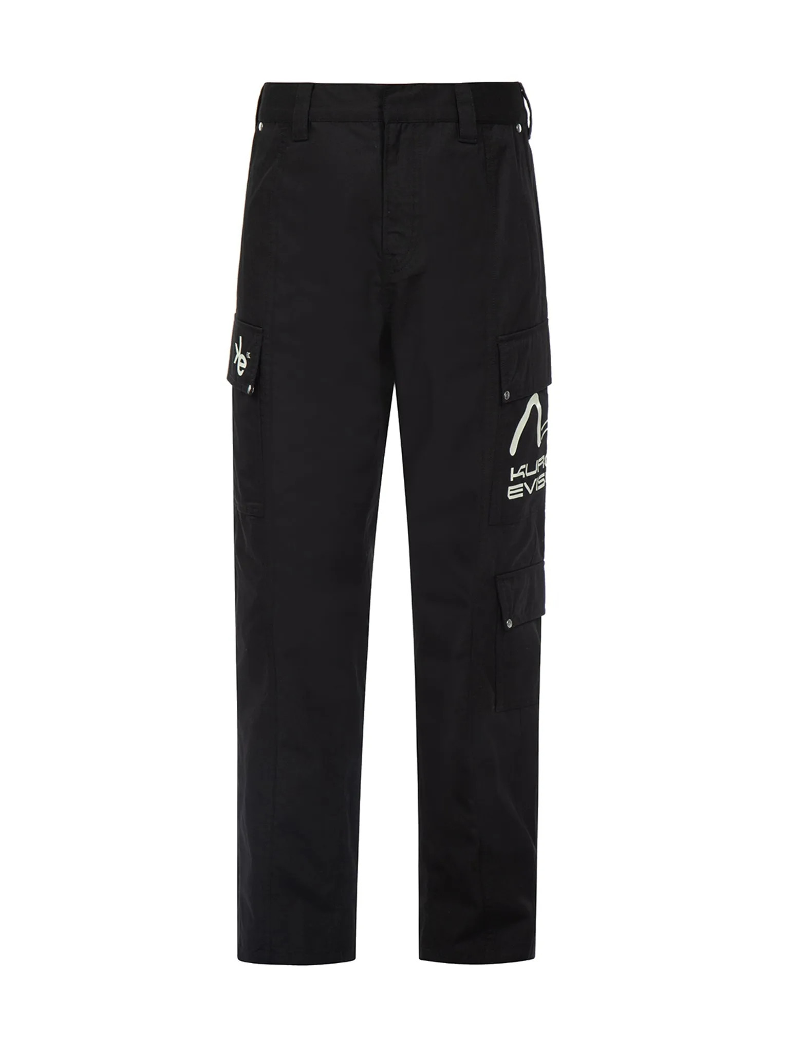 Seagull and Logo Print Cargo Pants