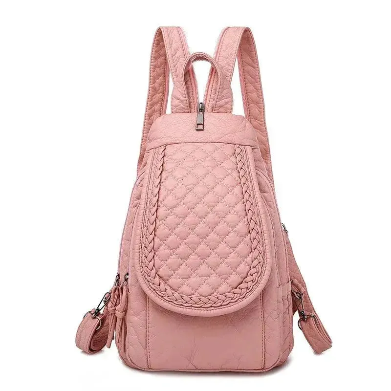 Soft Washed Leather Women's Backpack