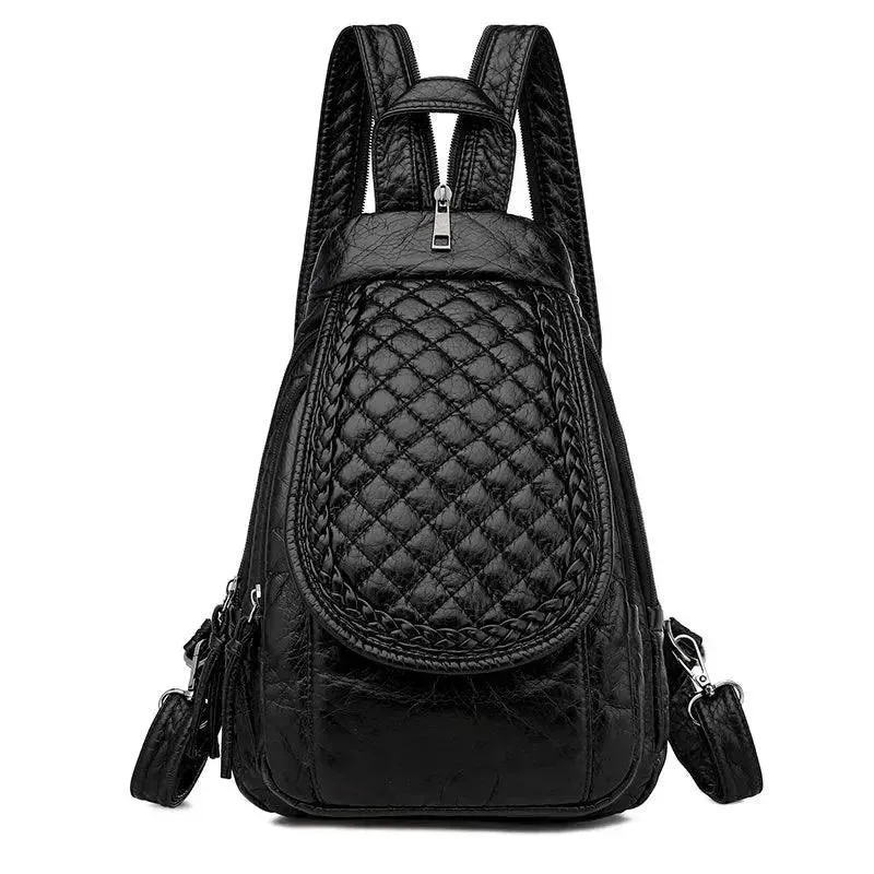 Soft Washed Leather Women's Backpack