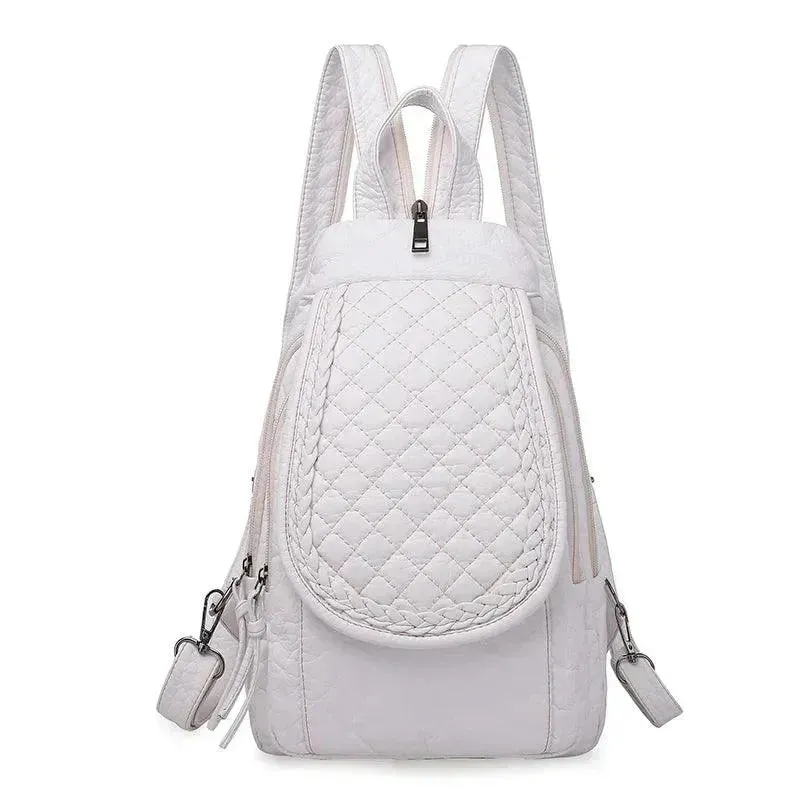 Soft Washed Leather Women's Backpack