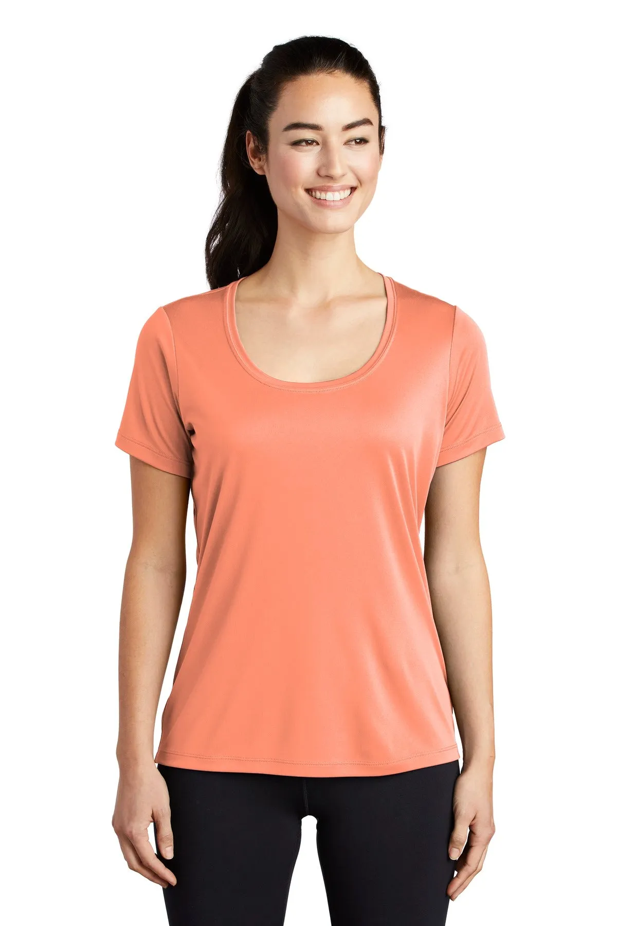 Sport-Tek Ladies Posi-UV Pro Scoop Neck Tee. LST420