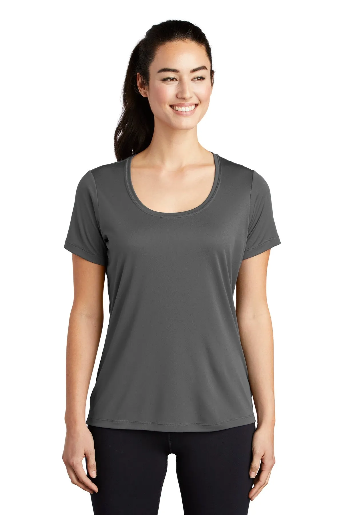 Sport-Tek Ladies Posi-UV Pro Scoop Neck Tee. LST420