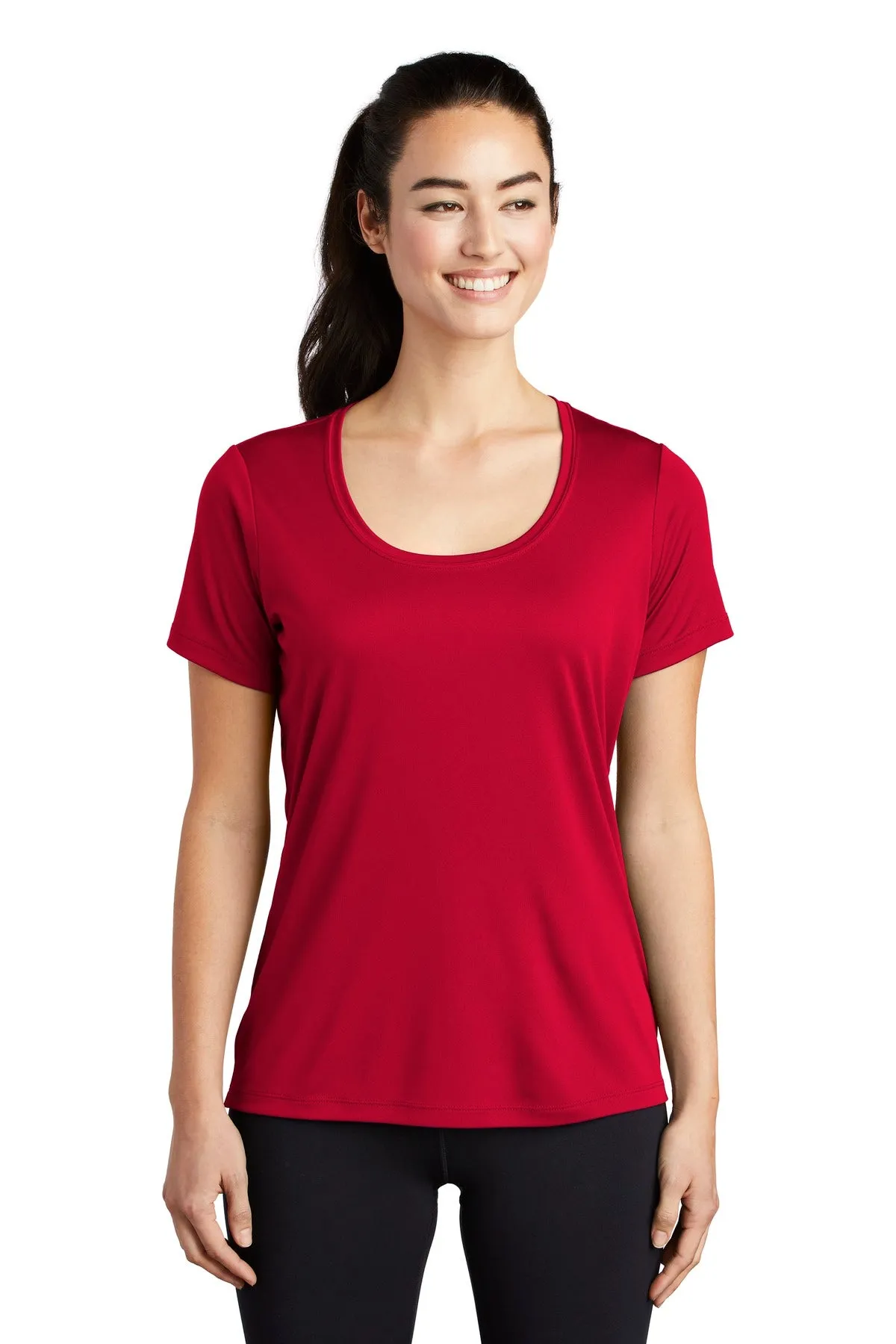 Sport-Tek Ladies Posi-UV Pro Scoop Neck Tee. LST420