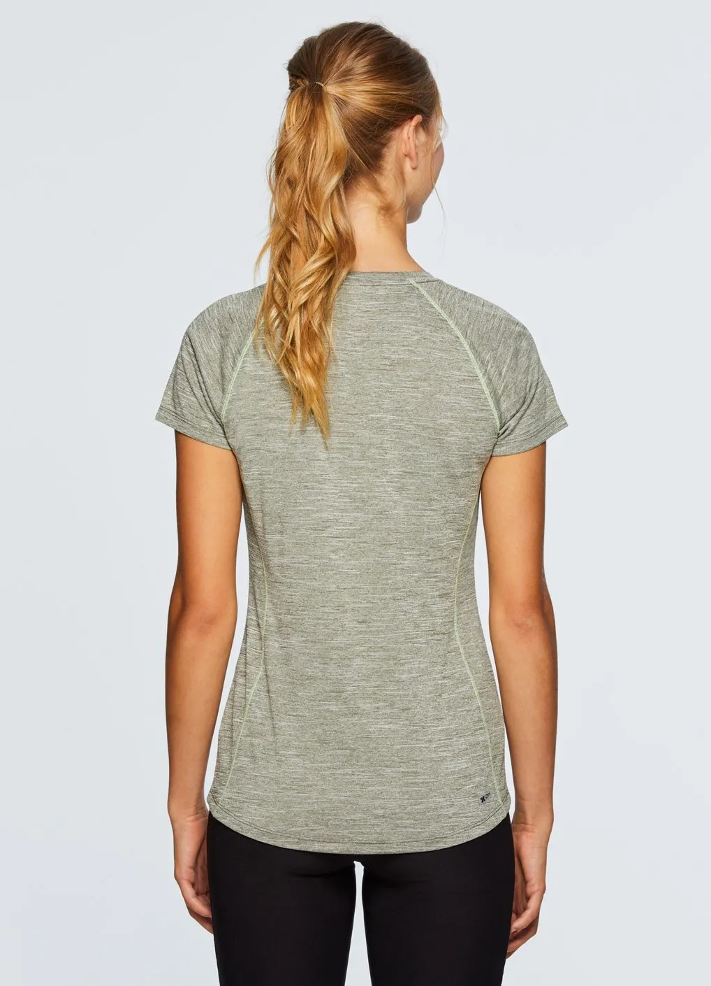 Stratus Heathered Space Dye Short Sleeve V-Neck Tee Shirt