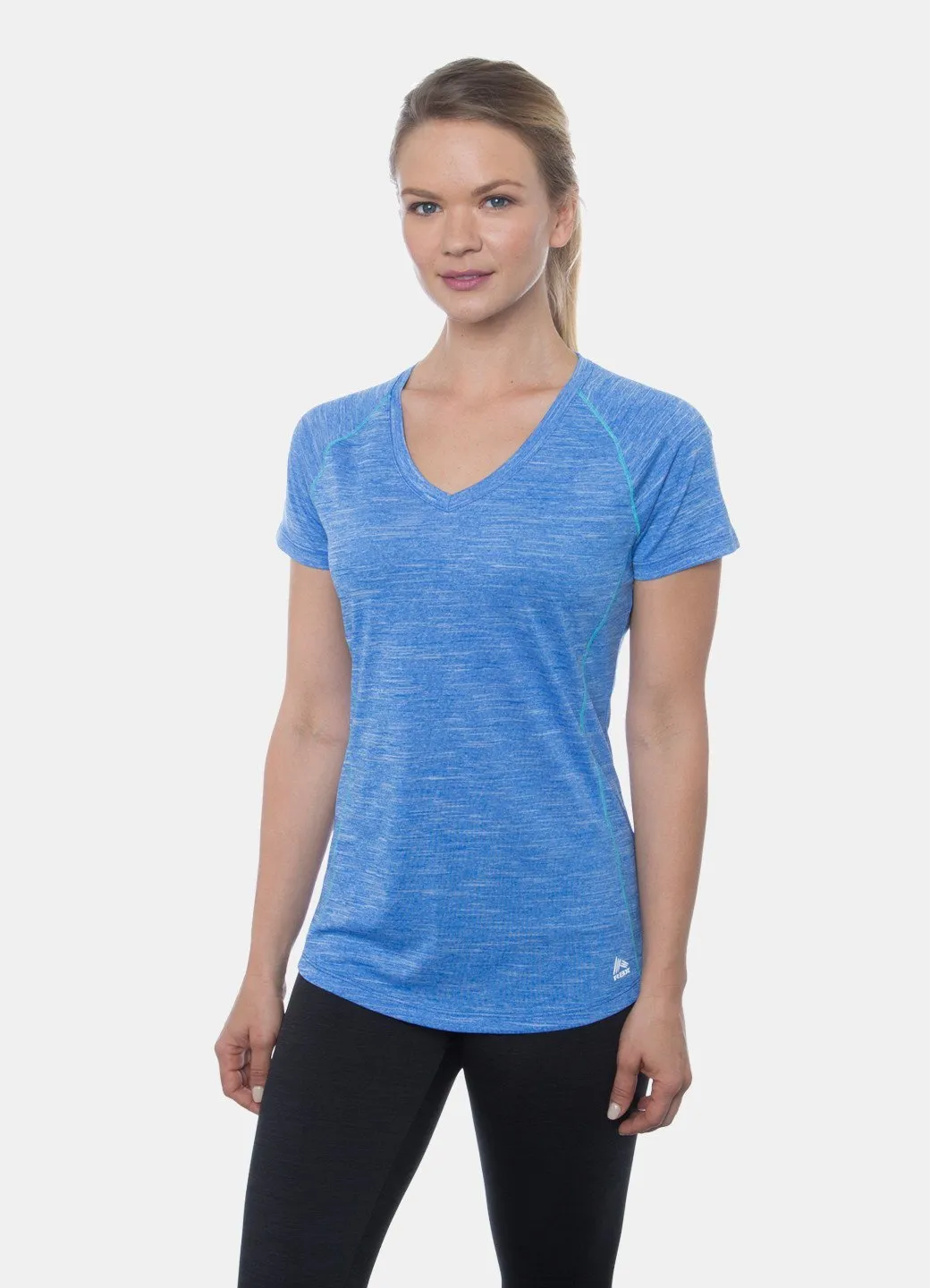 Stratus Heathered Space Dye Short Sleeve V-Neck Tee